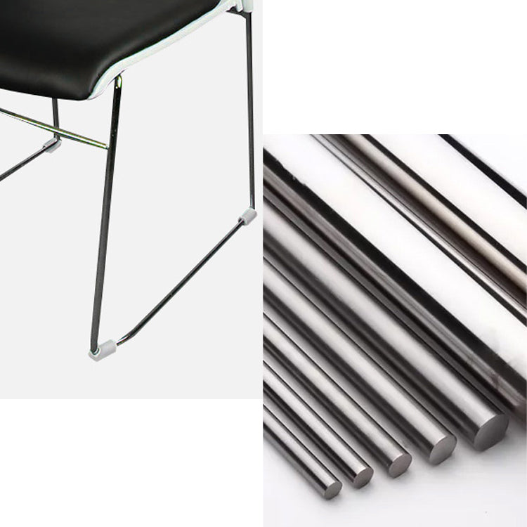 Sedia conferenza in telaio in acciaio argento in plastica posteriore sedia conference