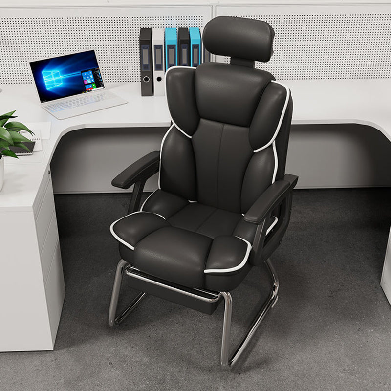 High Back Executive Bureau -voorzitter Moderne faux lederen armstoel