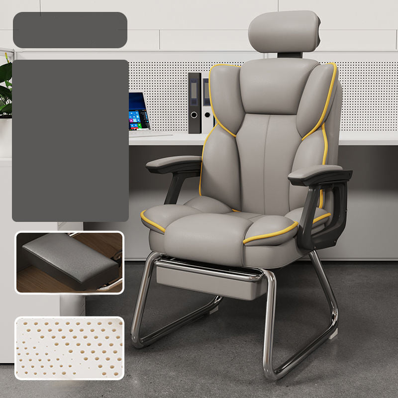 High Back Executive Bureau -voorzitter Moderne faux lederen armstoel