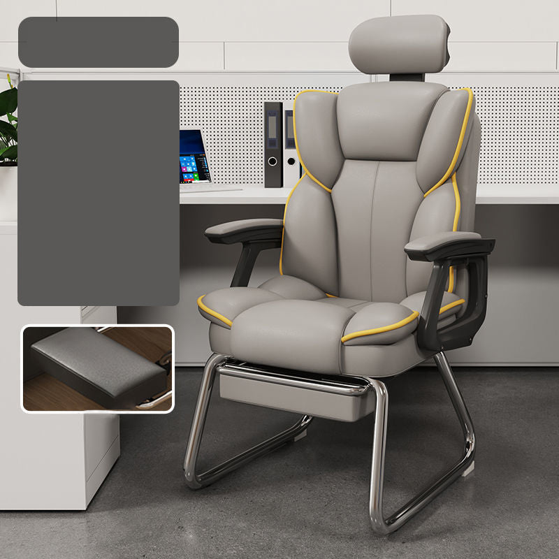 High Back Executive Bureau -voorzitter Moderne faux lederen armstoel