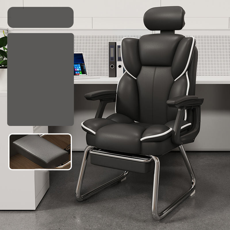 High Back Executive Bureau -voorzitter Moderne faux lederen armstoel