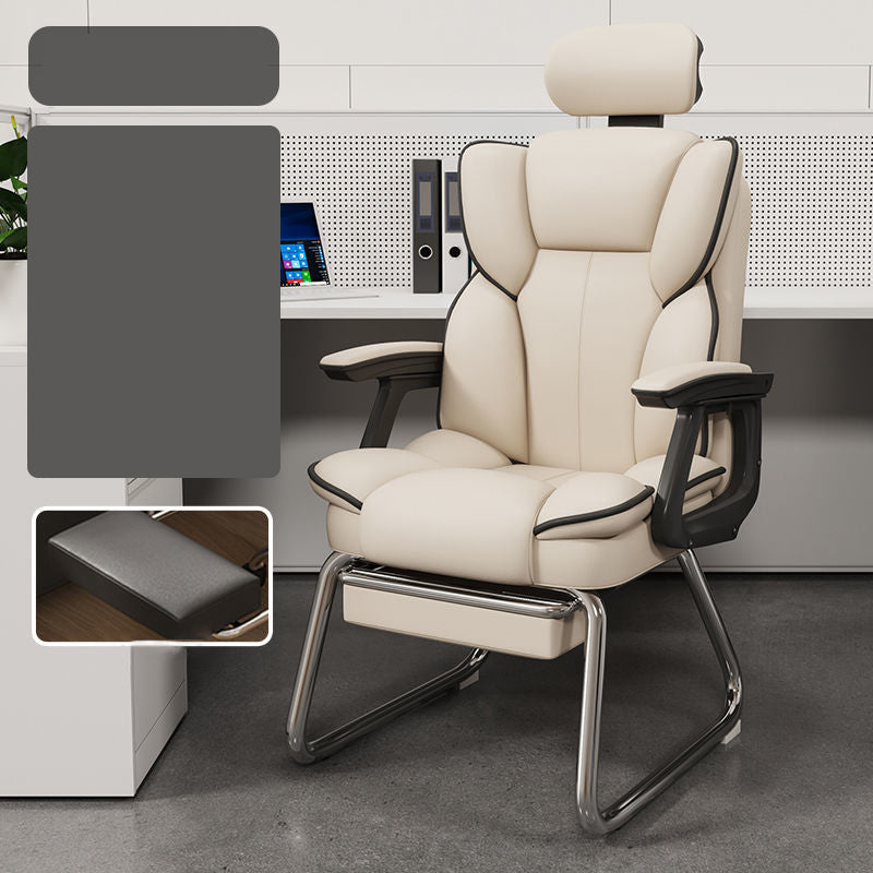 High Back Executive Bureau -voorzitter Moderne faux lederen armstoel