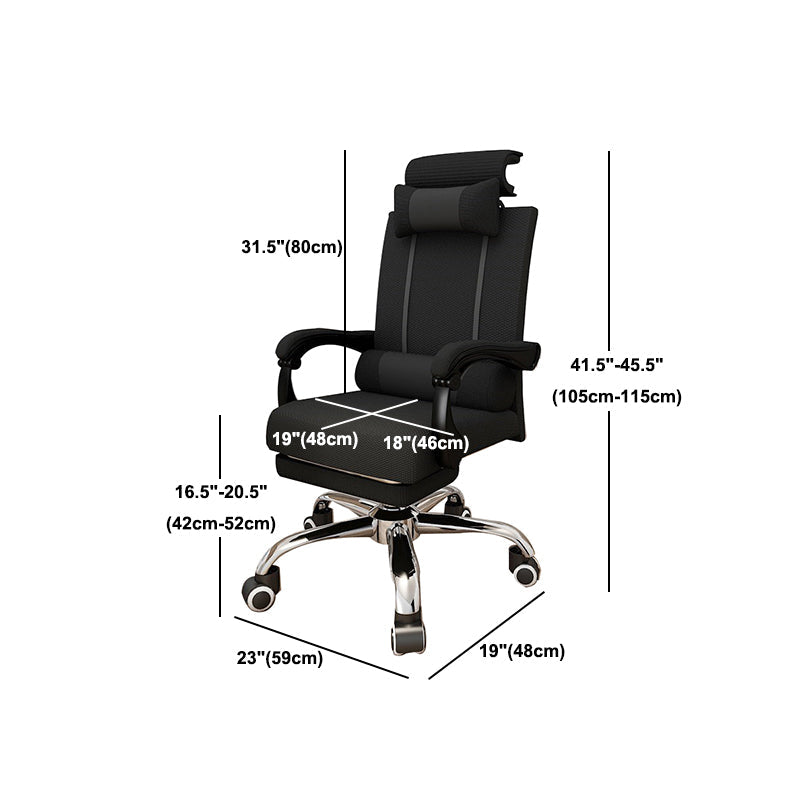 Ergonomischer gepolsterter Aufgabe Vorsitzender moderner Home Office Chair mit Rädern