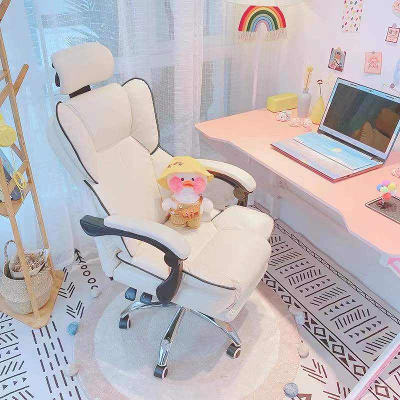 Sedia da gioco in pelle finta sedia a casa moderna con armi imbottite