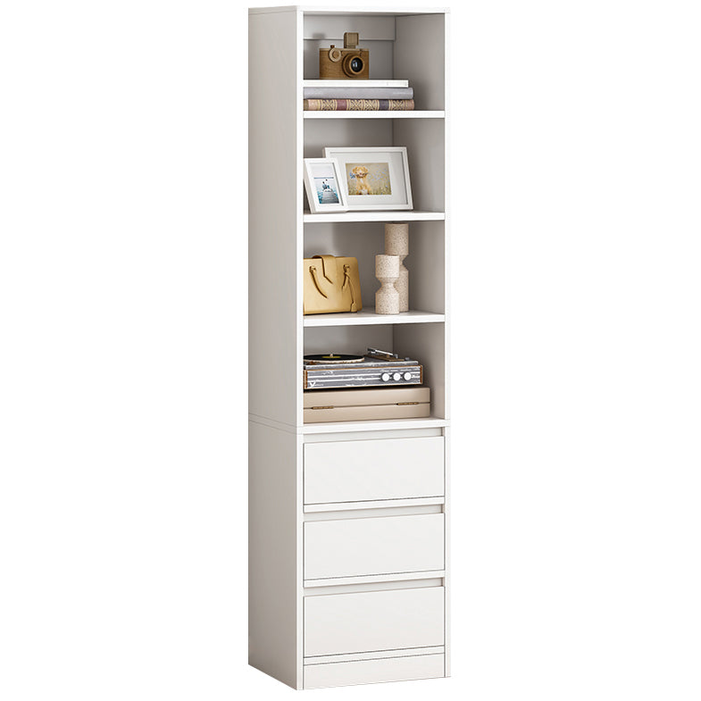 Standard Book Shelf Scandinavian Shelf Bookcase for Study Room 15.7"L x 11.8"W x 72.0"H White Wood Clearhalo 'Bookcases' 'furn' 'furn_bookcases' 'Furniture' 'Office Furniture' 5322086