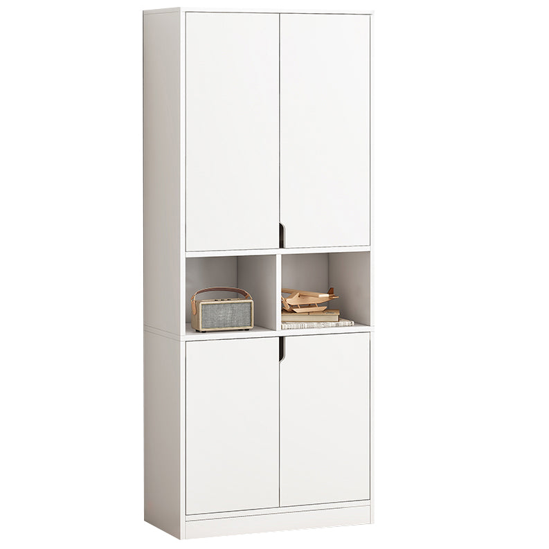 Standard Book Shelf Scandinavian Shelf Bookcase for Study Room 23.6"L x 11.8"W x 72.0"H White Wood Clearhalo 'Bookcases' 'furn' 'furn_bookcases' 'Furniture' 'Office Furniture' 5322088