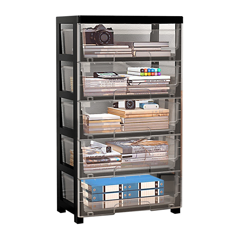 Moderne Style -Bücherregal in weißer und schwarzer Farbe Plastikbuch für Büro