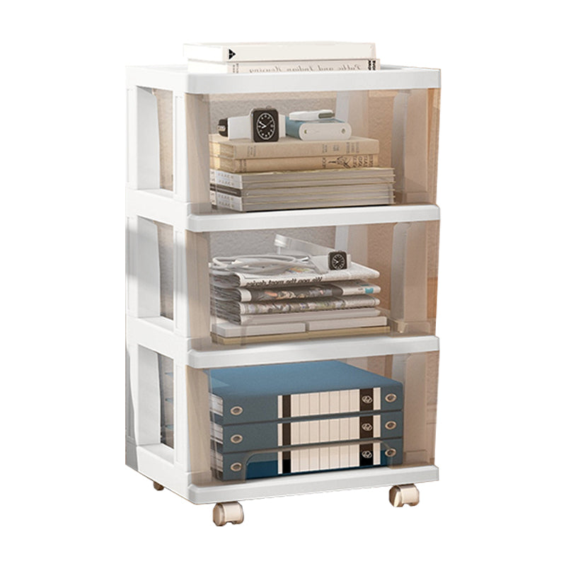 Moderne Style -Bücherregal in weißer und schwarzer Farbe Plastikbuch für Büro