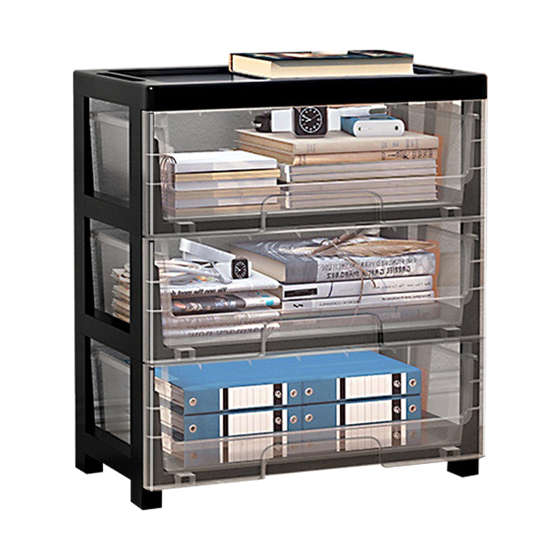 Moderne Style -Bücherregal in weißer und schwarzer Farbe Plastikbuch für Büro