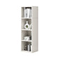 Modern Style Bookshelf Engineer Wood Bookcase for Home Office 12"L x 12"W x 47"H White Clearhalo 'Bookcases' 'furn' 'furn_bookcases' 'Furniture' 'Office Furniture' 5322169