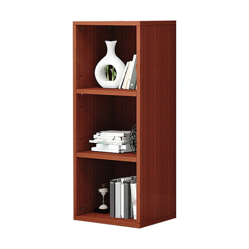 Modern Style Bookshelf Engineer Wood Bookcase for Home Office 12"L x 12"W x 35"H Brown Clearhalo 'Bookcases' 'furn' 'furn_bookcases' 'Furniture' 'Office Furniture' 5322172