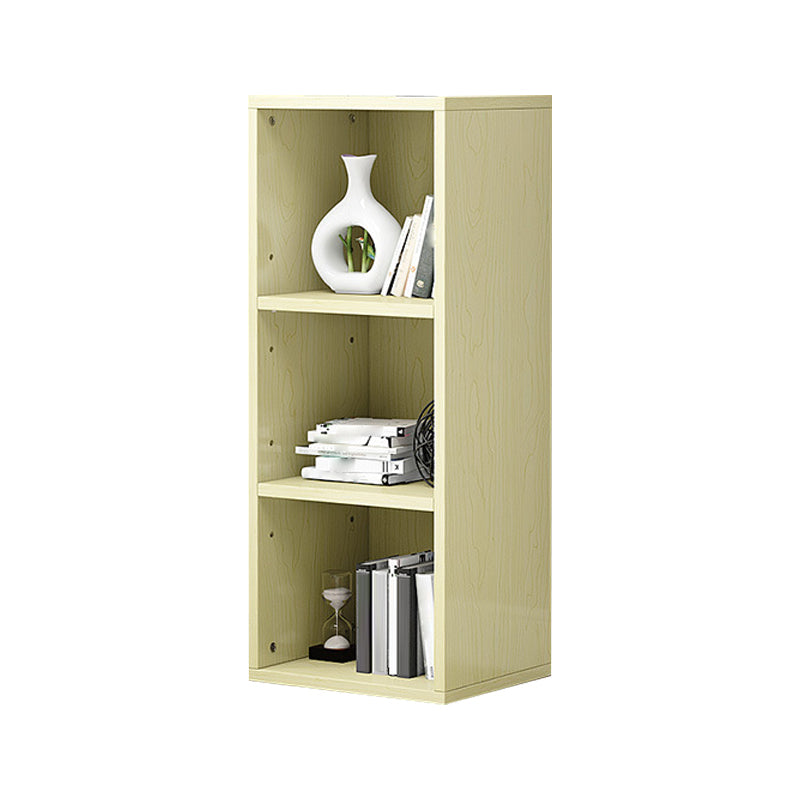 Modern Style Bookshelf Engineer Wood Bookcase for Home Office 12"L x 12"W x 35"H Apricot Clearhalo 'Bookcases' 'furn' 'furn_bookcases' 'Furniture' 'Office Furniture' 5322176