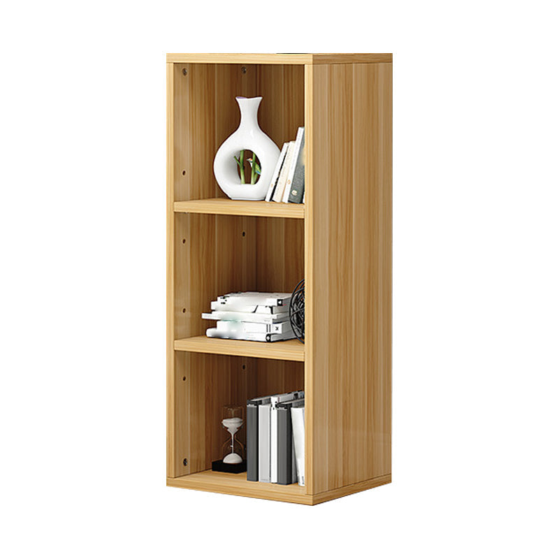 Modern Style Bookshelf Engineer Wood Bookcase for Home Office 12"L x 12"W x 35"H Natural Clearhalo 'Bookcases' 'furn' 'furn_bookcases' 'Furniture' 'Office Furniture' 5322181