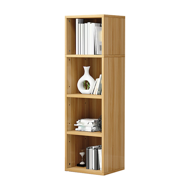 Modern Style Bookshelf Engineer Wood Bookcase for Home Office 12"L x 12"W x 47"H Natural Clearhalo 'Bookcases' 'furn' 'furn_bookcases' 'Furniture' 'Office Furniture' 5322182