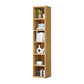 Modern Style Bookshelf Engineer Wood Bookcase for Home Office 11.8"L x 11.8"W x 70.9"H Natural Clearhalo 'Bookcases' 'furn' 'furn_bookcases' 'Furniture' 'Office Furniture' 5322183
