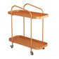 25.2"H Industrial Bookshelf Metal Shelf Bookcase for Home Office Orange Clearhalo 'Bookcases' 'furn' 'furn_bookcases' 'Furniture' 'Office Furniture' 5322209