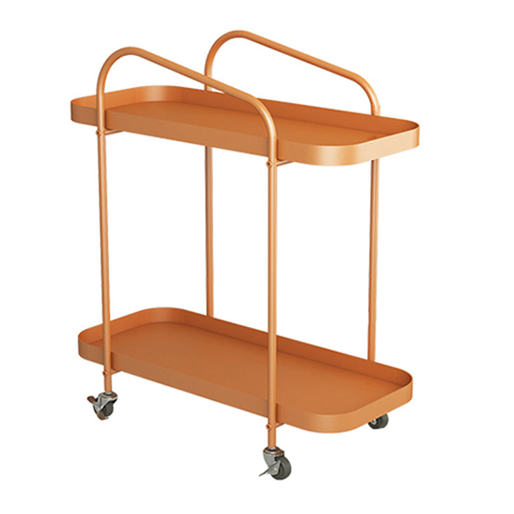 25.2"H Industrial Bookshelf Metal Shelf Bookcase for Home Office Orange Clearhalo 'Bookcases' 'furn' 'furn_bookcases' 'Furniture' 'Office Furniture' 5322209