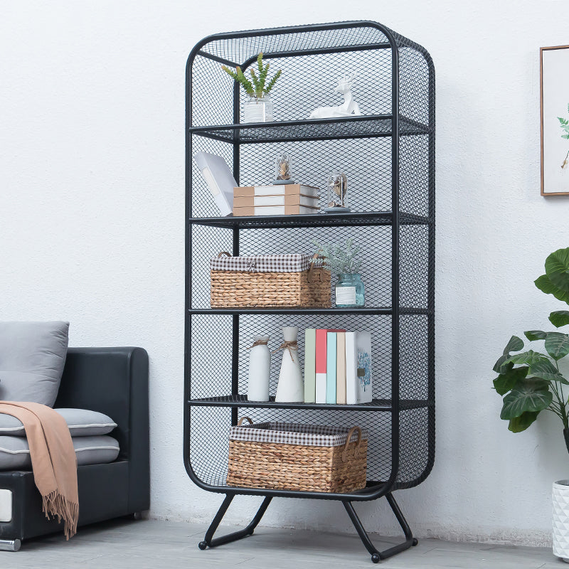Modern Style Standard Bookcase Metal Bookshelf for Home Office