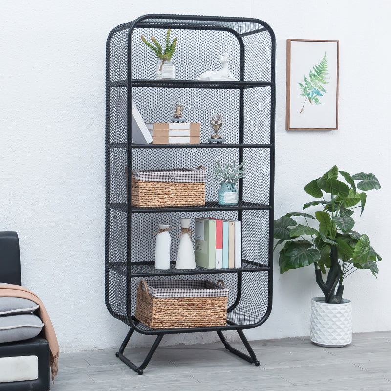 Modern Style Standard Bookcase Metal Bookshelf for Home Office