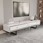 Modern Style Stone TV Stand White Colour Enclosed Storage TV Stand Console with 3 Drawers Clearhalo 'furn' 'furn_tv_stands_entertainment_centers' 'Furniture' 'Living Room Furniture' 'TV Stands & Entertainment Centers' 'TV Stands & Media Storage Furniture' 'tv_stands_entertainment_centers' 5322270