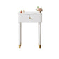 Modern Style Solid Wood Frame Vanity Table Metal Base Dressing Table