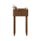 Modern Style Solid Wood Frame Vanity Table Metal Base Dressing Table