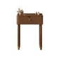 Modern Style Solid Wood Frame Vanity Table Metal Base Dressing Table