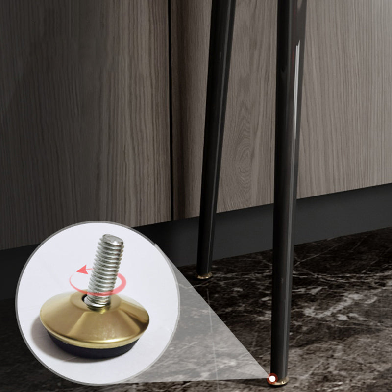 Base de comptoir en métal gris avec 1/2 commode de tiroir