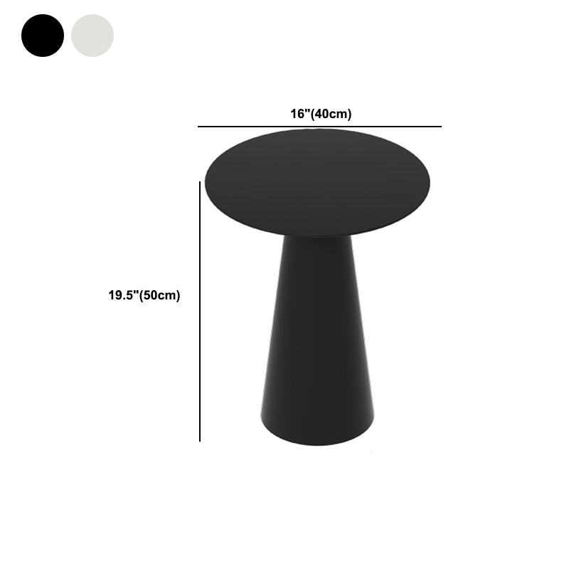 中世紀のモダンな黒/白いカクテルテーブルラウンドコーヒーテーブル