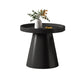 Round Tray Top Coffee Table Metal Black/White Cocktail Table