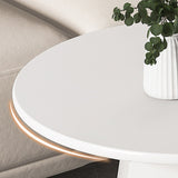 Piedistale 1/2 tavolino nero/nero tavolino rotondo in metallo