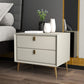 Solid Wood Drawer Storage 18.5" Tall Nightstand With 2 Drawers Beige Clearhalo 'Bedroom Furniture' 'furn' 'furn_night_stand' 'Furniture' 'night_stand' 'Nightstands' 5327552