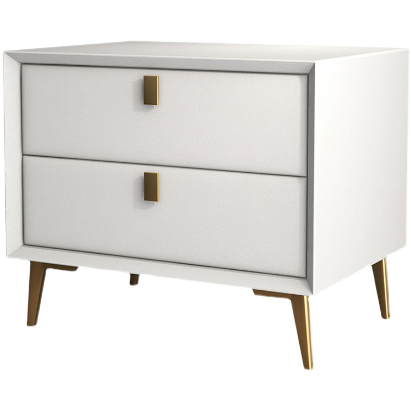 Solid Wood Drawer Storage 18.5" Tall Nightstand With 2 Drawers Clearhalo 'Bedroom Furniture' 'furn' 'furn_night_stand' 'Furniture' 'night_stand' 'Nightstands' 5327556