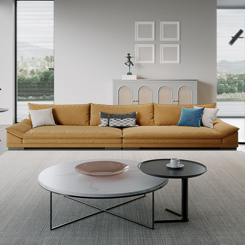 Stationary Living Room Standard Cushions Yellow Contemporary Seating