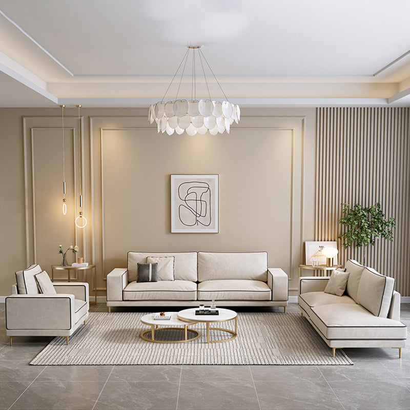 Salon de coussins standard de salon à couvert en housse stationnaire