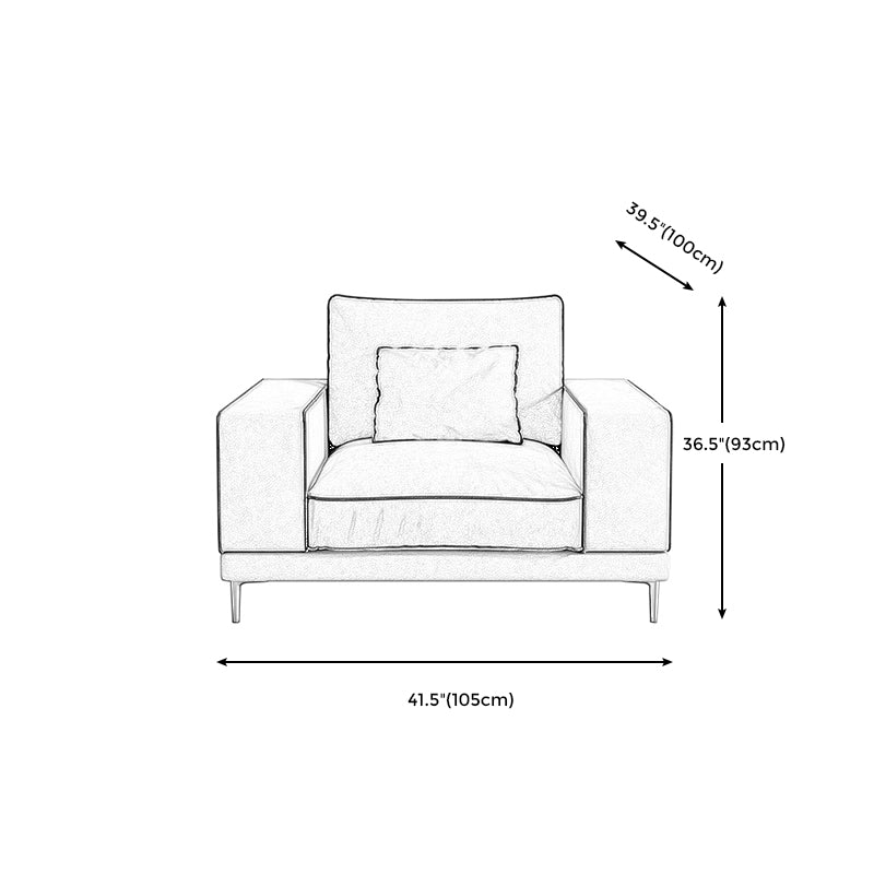 Salon de coussins standard de salon à couvert en housse stationnaire