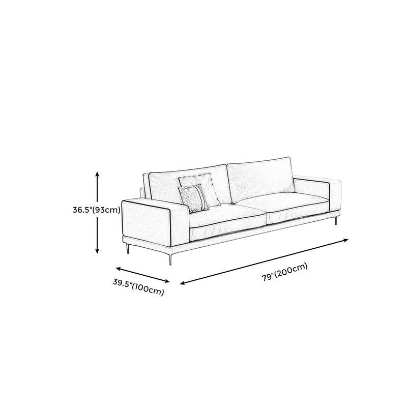 Salon de coussins standard de salon à couvert en housse stationnaire