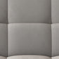 Contemporary Faux Leather and Velvet Reclining Convertible Settee Couch Clearhalo 'furn' 'furn_sofas' 'Furniture' 'Living Room Furniture' 'Sofa' 'sofas' 5327980