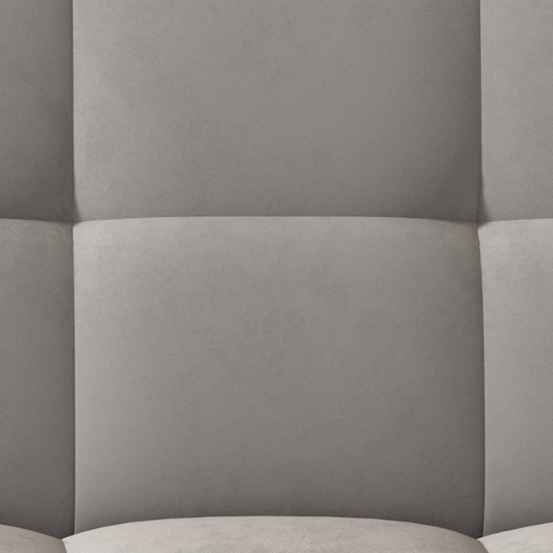 Contemporary Faux Leather and Velvet Reclining Convertible Settee Couch Clearhalo 'furn' 'furn_sofas' 'Furniture' 'Living Room Furniture' 'Sofa' 'sofas' 5327980