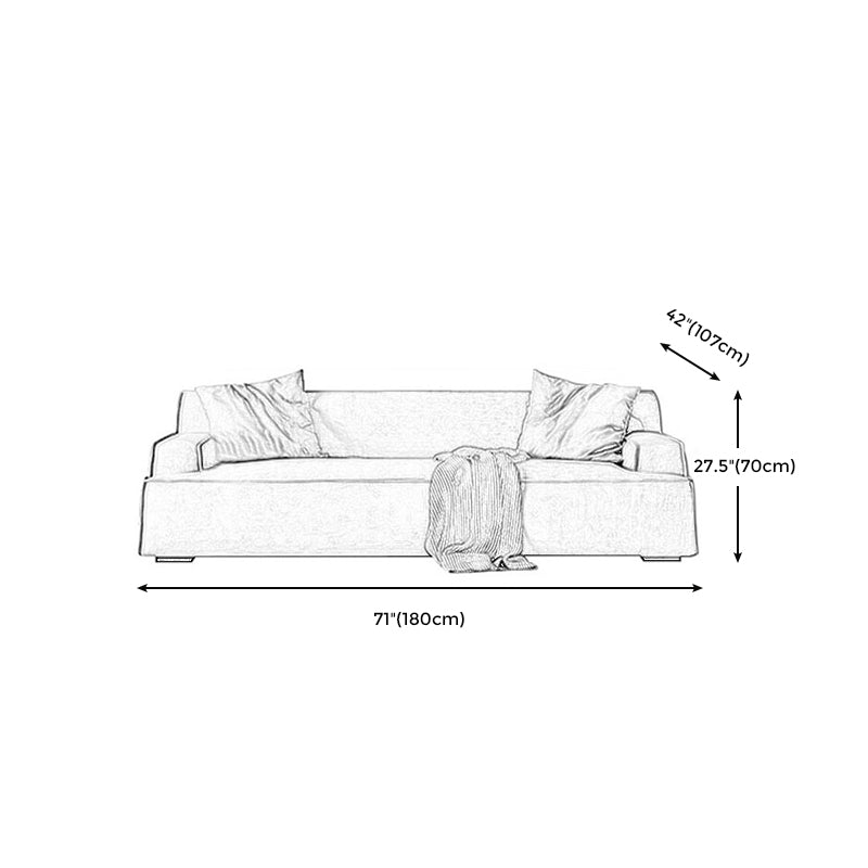 Stationary Stain Resistant Living Room Square Arm Standard Sofa Clearhalo &#39;furn&#39; &#39;furn_sofas&#39; &#39;Furniture&#39; &#39;Living Room Furniture&#39; &#39;Sofa&#39; &#39;sofas&#39; 5328028