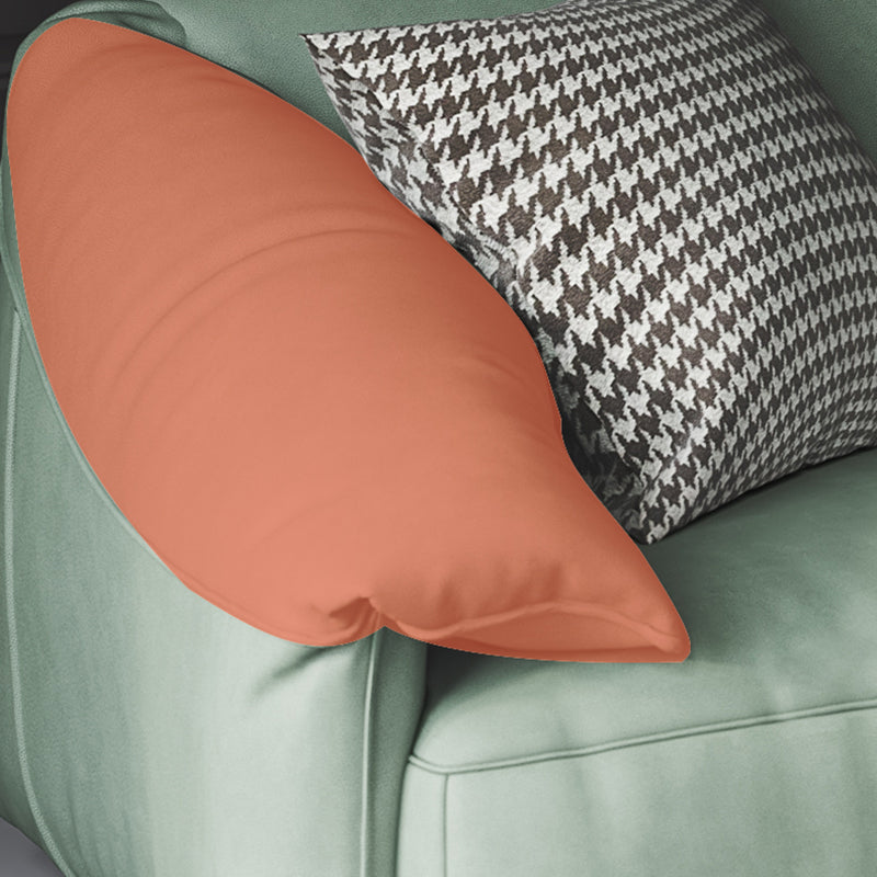 Stationary Stain Resistant Faux Leather Tuxedo Arm Cushions Green Sofa Clearhalo 'furn' 'furn_sofas' 'Furniture' 'Living Room Furniture' 'Sofa' 'sofas' 5328038