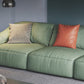 Stationary Stain Resistant Faux Leather Tuxedo Arm Cushions Green Sofa Clearhalo 'furn' 'furn_sofas' 'Furniture' 'Living Room Furniture' 'Sofa' 'sofas' 5328040