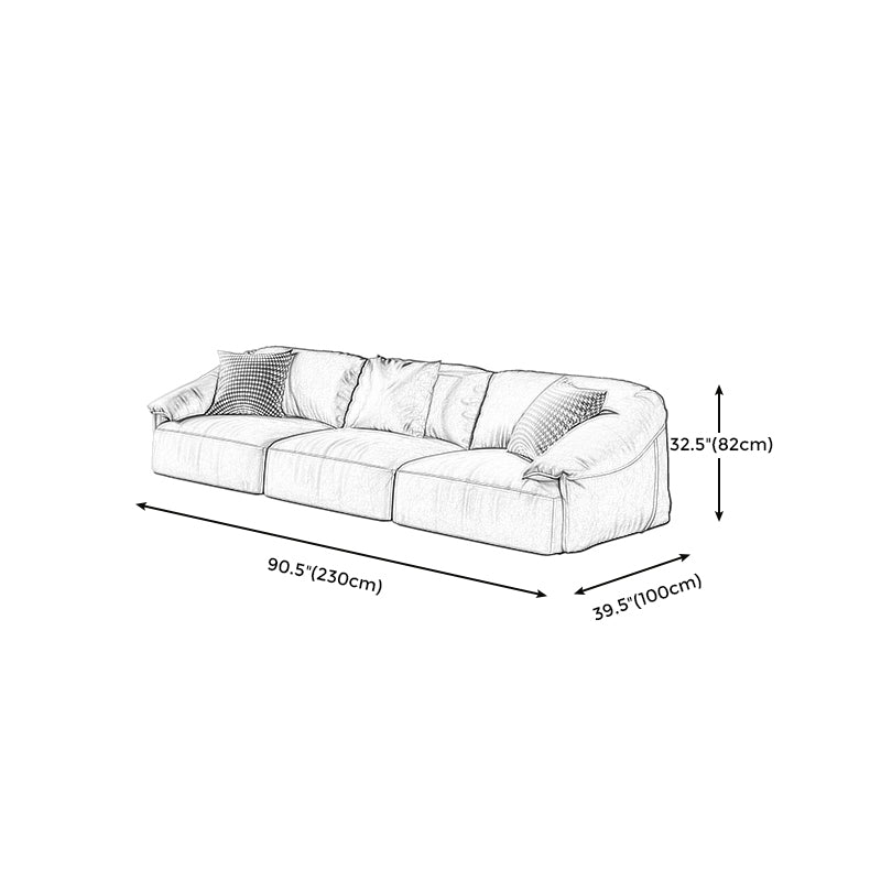 Stationary Stain Resistant Faux Leather Tuxedo Arm Cushions Green Sofa Clearhalo 'furn' 'furn_sofas' 'Furniture' 'Living Room Furniture' 'Sofa' 'sofas' 5328043