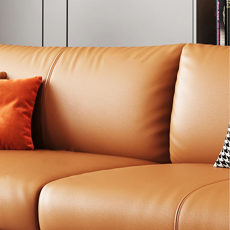 保管室のリビングルーム枕トップアーム茶色の座席付き