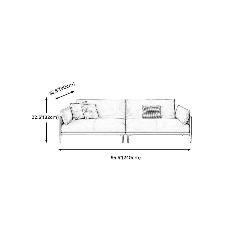 保管室のリビングルーム枕トップアーム茶色の座席付き
