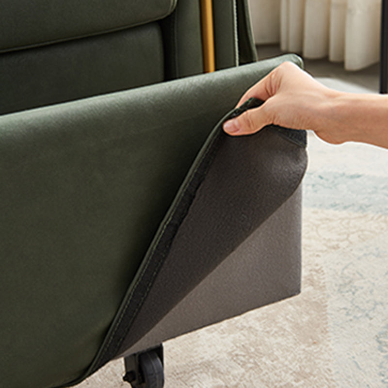 Sofá de brazo cuadrado de cuero de forma falsa con cama con almacenamiento