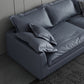 静止リビングルームスクエアアーム標準ブルーグレーモダンソファ