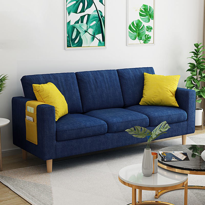 Sofá de almacenamiento contemporáneo con 3 almohadas para tres personas