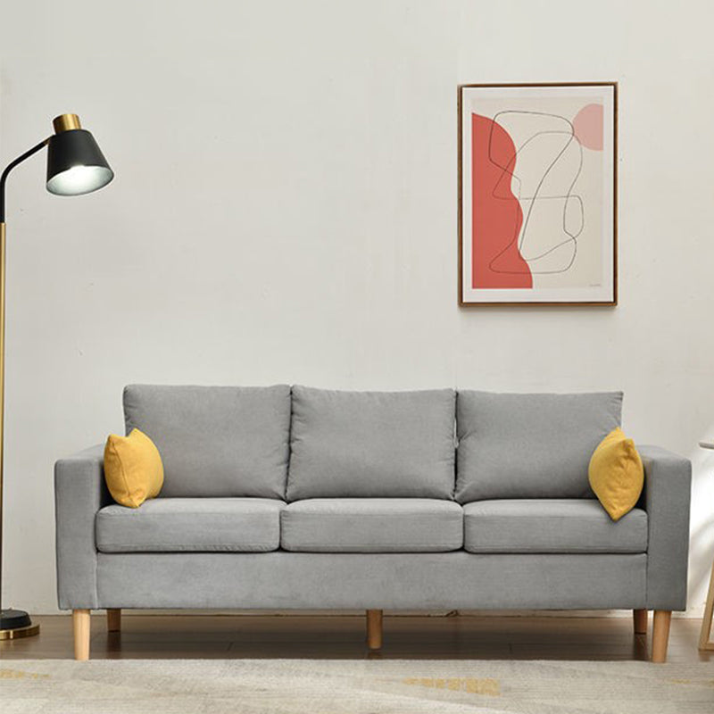 Sofá de almacenamiento contemporáneo con 3 almohadas para tres personas