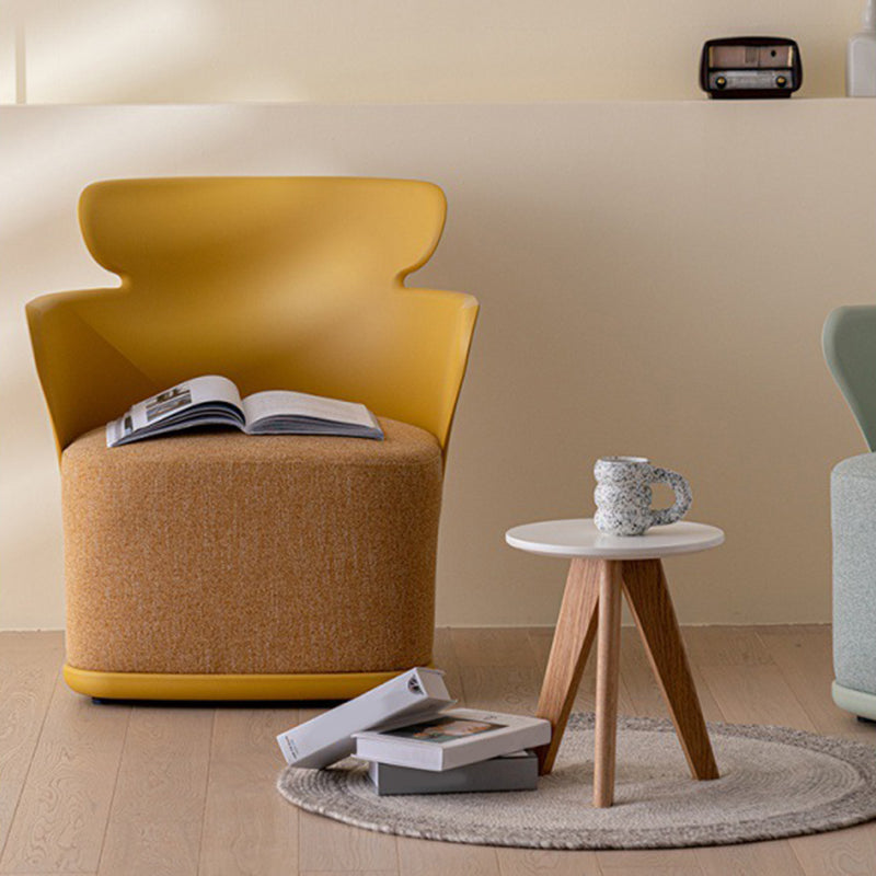 Armstuhl Arme Leinen/PU -Leder inklusive Stuhl für Wohnzimmer, Schlafzimmer